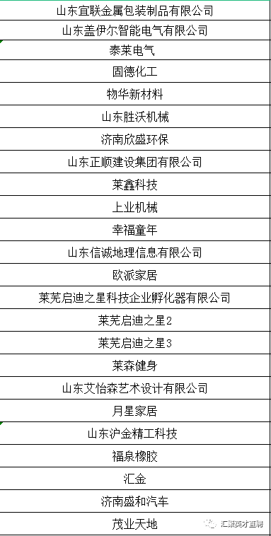莱芜金点子最新招聘信息电子版